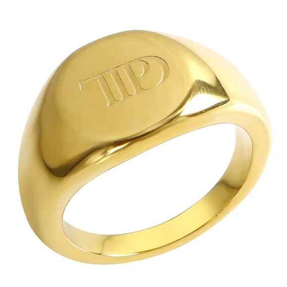 TAYLOR SWIFT inspired TTPD Ring Torturted Poets Department Swiftie Gold NEW 🏰 - Picture 3 of 5